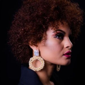 24k gold plated earrings.